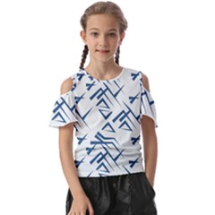 Abstract Pattern Geometric Backgrounds   Kids  Butterfly Cutout Tee by Eskimos