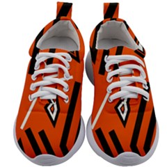 Abstract Pattern Geometric Backgrounds   Kids Athletic Shoes