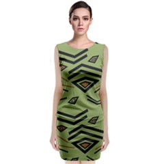 Abstract Pattern Geometric Backgrounds   Classic Sleeveless Midi Dress by Eskimos