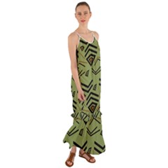 Abstract Pattern Geometric Backgrounds   Cami Maxi Ruffle Chiffon Dress by Eskimos