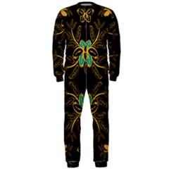 Floral Folk Damask Pattern  Onepiece Jumpsuit (men) by Eskimos