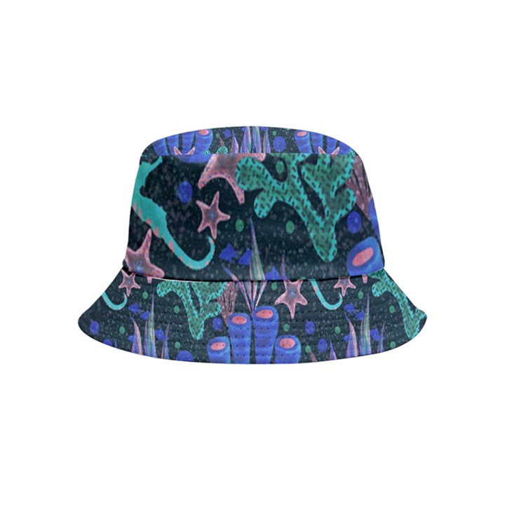 Night Aquarium Inside Out Bucket Hat (Kids)