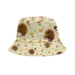 Autumn Hedgehogs Inside Out Bucket Hat by VeataAtticus