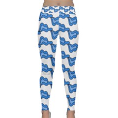 Abstract Waves Classic Yoga Leggings by SychEva