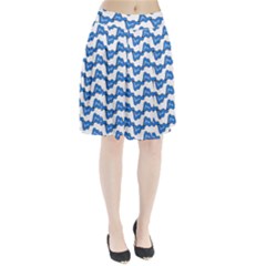 Abstract Waves Pleated Skirt by SychEva