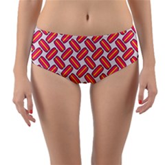 Abstract Cookies Reversible Mid-waist Bikini Bottoms by SychEva