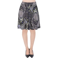 The Pollinator Velvet High Waist Skirt by MRNStudios