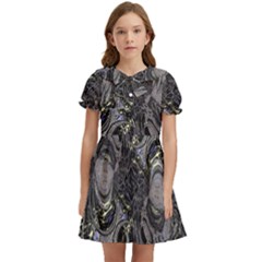 The Pollinator Kids  Bow Tie Puff Sleeve Dress by MRNStudios