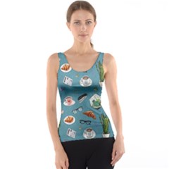 Fashionable Office Supplies Tank Top by SychEva