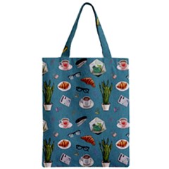 Fashionable Office Supplies Zipper Classic Tote Bag by SychEva