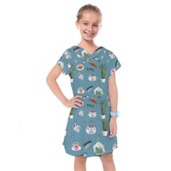 Fashionable Office Supplies Kids  Drop Waist Dress by SychEva