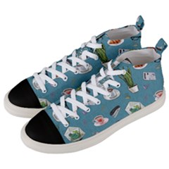 Fashionable Office Supplies Men s Mid-top Canvas Sneakers by SychEva