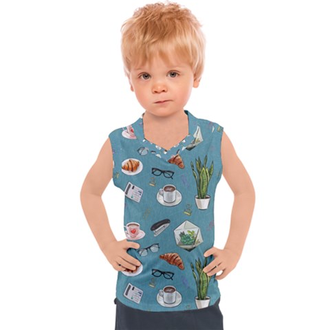 Fashionable Office Supplies Kids  Sport Tank Top by SychEva