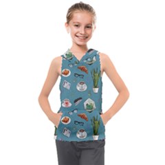 Fashionable Office Supplies Kids  Sleeveless Hoodie by SychEva