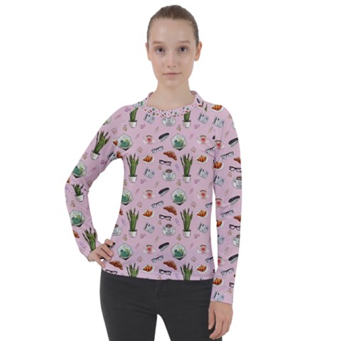 Office Time Women s Pique Long Sleeve Tee by SychEva