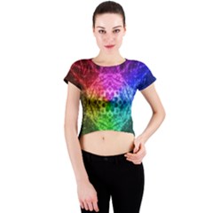 Fractal Design Crew Neck Crop Top