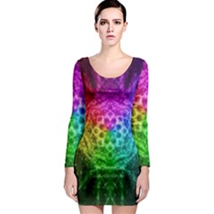 Fractal Design Long Sleeve Bodycon Dress