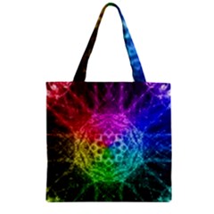 Fractal Design Zipper Grocery Tote Bag