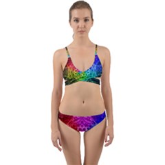 Fractal Design Wrap Around Bikini Set