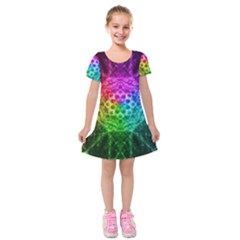 Fractal Design Kids  Short Sleeve Velvet Dress