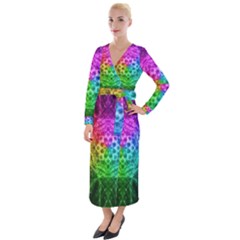 Fractal Design Velvet Maxi Wrap Dress