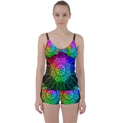 Fractal Design Tie Front Two Piece Tankini