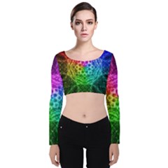 Fractal Design Velvet Long Sleeve Crop Top