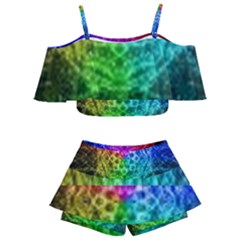 Fractal Design Kids  Off Shoulder Skirt Bikini