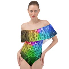 Fractal Design Off Shoulder Velour Bodysuit 