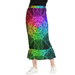 Fractal Design Maxi Fishtail Chiffon Skirt