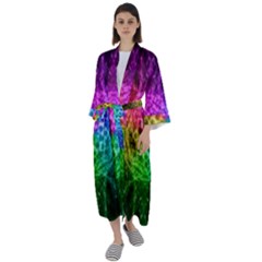 Fractal Design Maxi Satin Kimono