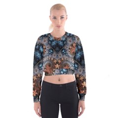 Fractal Cropped Sweatshirt by Sparkle