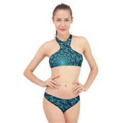 Fractal High Neck Bikini Set