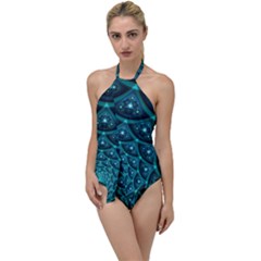 Fractal Go with the Flow One Piece Swimsuit