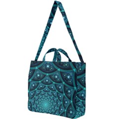 Fractal Square Shoulder Tote Bag