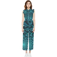 Fractal Women s Frill Top Chiffon Jumpsuit