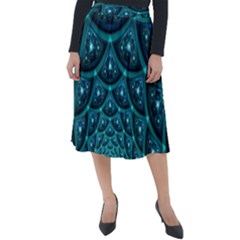 Fractal Classic Velour Midi Skirt  by Sparkle