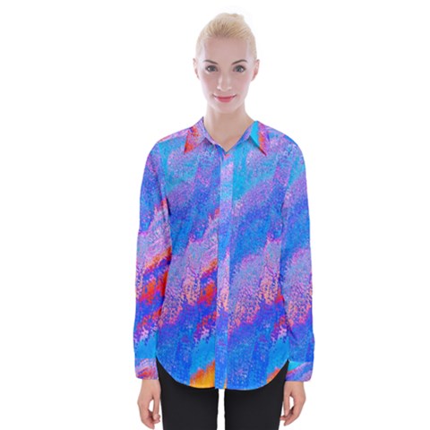Fractal Womens Long Sleeve Shirt by Sparkle