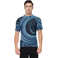 Fractal Men s Short Sleeve Rash Guard by Sparkle