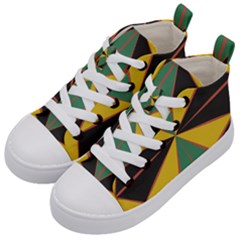 Abstract Pattern Geometric Backgrounds   Kids  Mid-top Canvas Sneakers by Eskimos