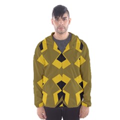 Abstract Pattern Geometric Backgrounds   Men s Hooded Windbreaker by Eskimos