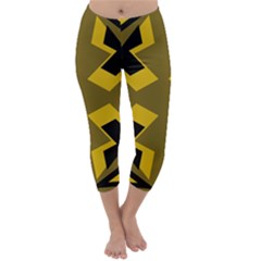 Abstract Pattern Geometric Backgrounds   Capri Winter Leggings  by Eskimos