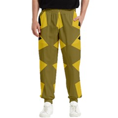 Abstract Pattern Geometric Backgrounds   Men s Elastic Waist Pants by Eskimos