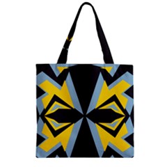 Abstract Pattern Geometric Backgrounds   Zipper Grocery Tote Bag by Eskimos