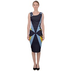 Abstract Pattern Geometric Backgrounds   Sleeveless Pencil Dress by Eskimos