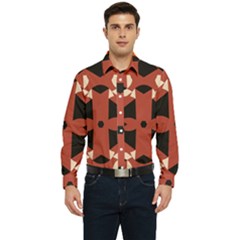 Abstract pattern geometric backgrounds   Men s Long Sleeve  Shirt