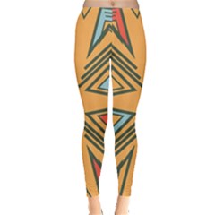 Abstract Pattern Geometric Backgrounds   Leggings  by Eskimos