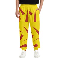 Abstract Pattern Geometric Backgrounds   Men s Elastic Waist Pants by Eskimos