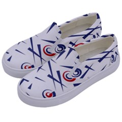 Abstract Pattern Geometric Backgrounds   Kids  Canvas Slip Ons by Eskimos