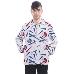 Abstract Pattern Geometric Backgrounds   Men s Half Zip Pullover by Eskimos